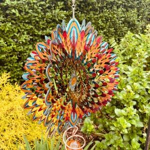 Large Metal Wind Spinner - 27”
